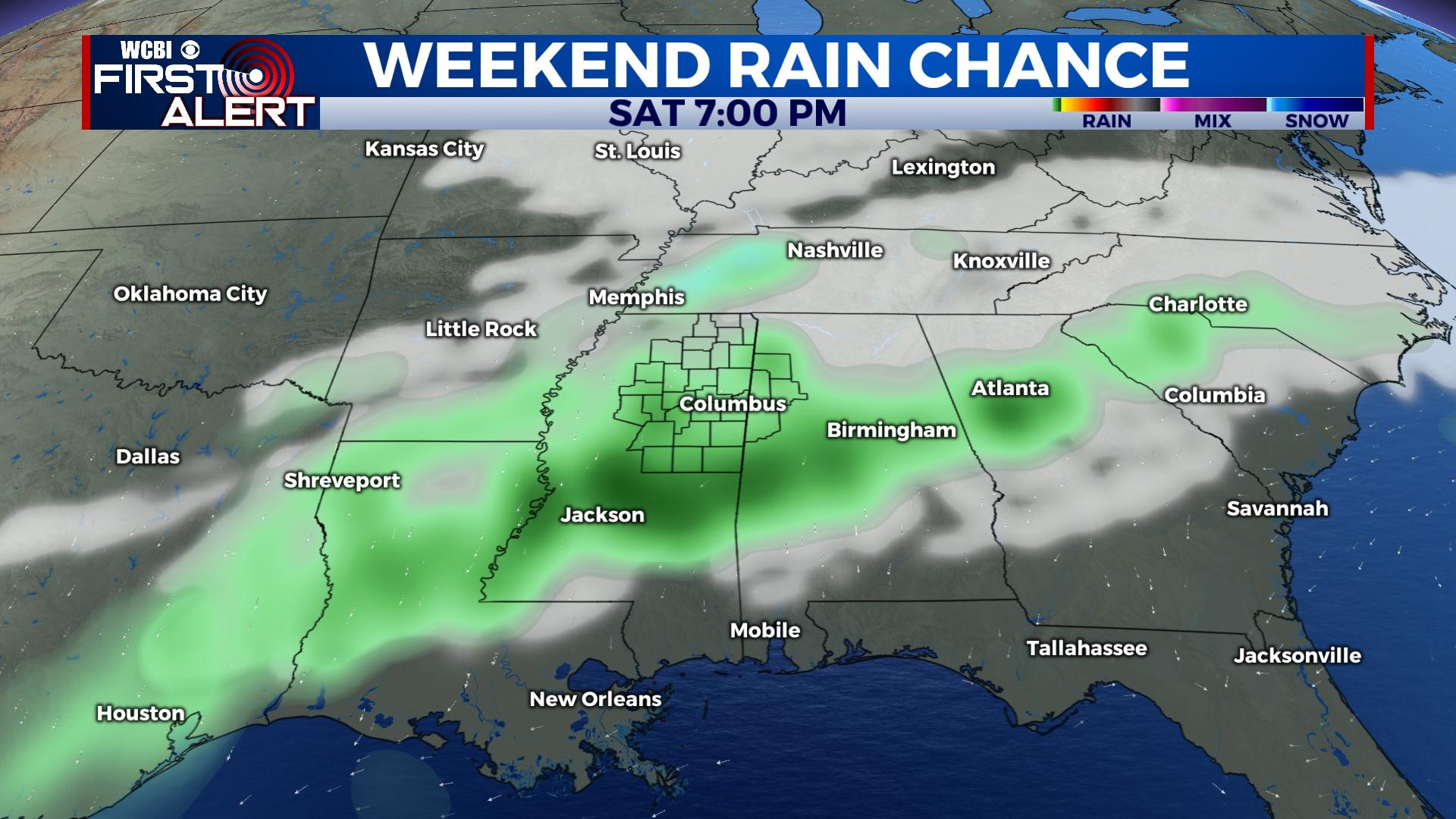 Severe Storms Possible Tuesday Evening, Cooler Wednesday - Home - WCBI ...